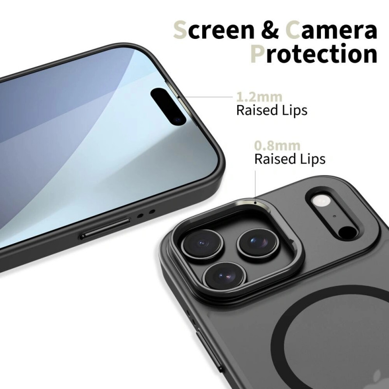 Capa Tech-Protect Magstand MagSafe para Apple iPhone 17 Pro, preta mate