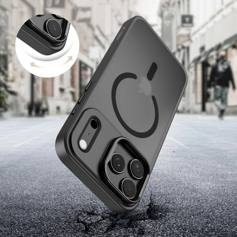 Capa Tech-Protect Magstand MagSafe para Apple iPhone 17 Pro, preta mate