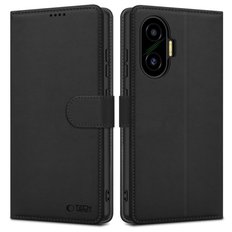 Capa Tech-Protect Wallet para Xiaomi Poco F7 5G, preta