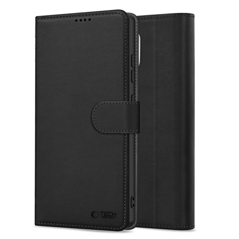 Capa Tech-Protect Wallet para Xiaomi Poco F7 5G, preta