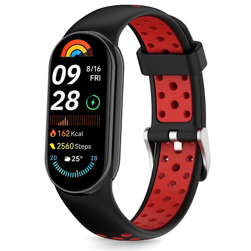Tech-Protect IconBand Air bracelete para Xiaomi Smart Band 8 / 9 / 10 / NFC, preta/vermelha