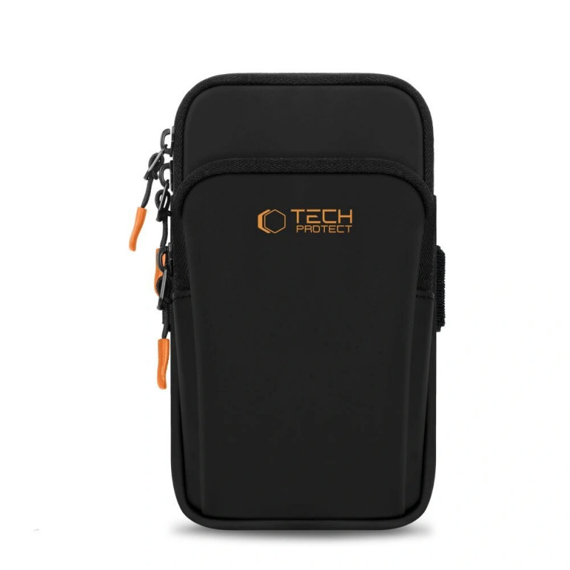 Tech-Protect M7 braçadeira desportiva universal (capa), preta/laranja