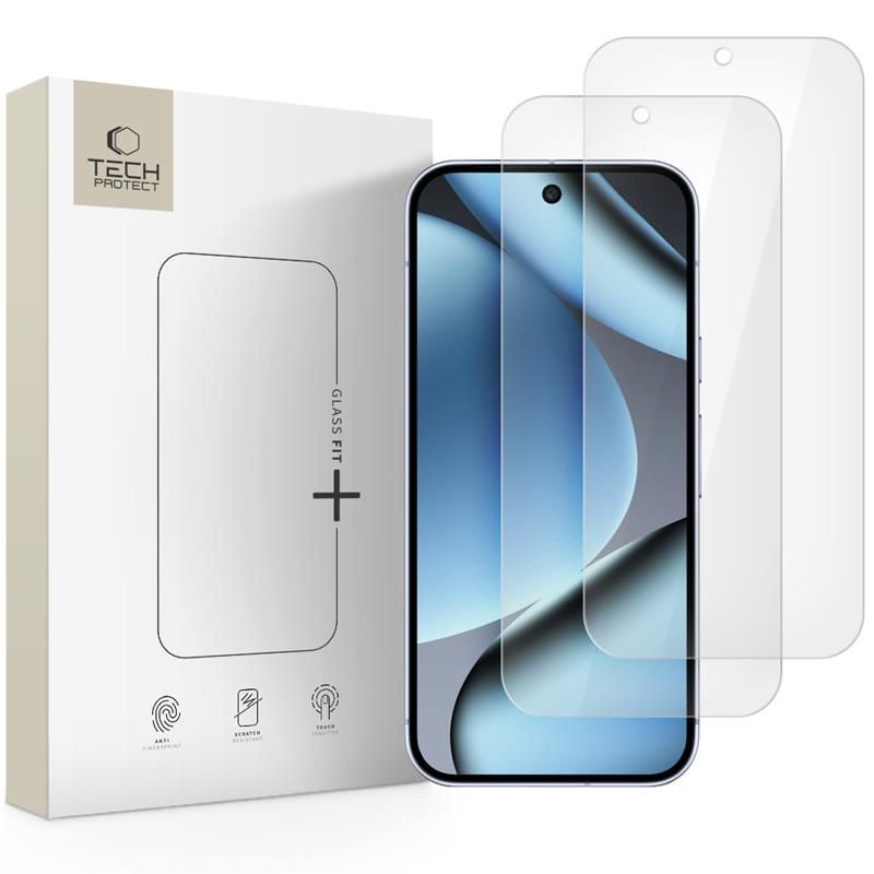 Tech-Protect Glass Fit+ vidro temperado para Google Pixel 9 Pro XL / 10 Pro XL / 11 Pro XL, transparente (2 un.)