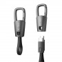 Tech-Protect Ultraboost DNA cabo porta-chaves USB-C para USB-C PD 60W / 3A, 17 cm, cinzento ferro