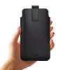Tech-Protect SM65 bolsa universal para telemóvel, 6,0-6,9 polegadas, pele ecológica, preta e vermelha
