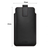 Tech-Protect SM65 bolsa universal para telemóvel, 6,0-6,9 polegadas, pele ecológica, preta e vermelha