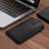 Tech-Protect SM65 bolsa universal para telemóvel, 6,0-6,9 polegadas, pele ecológica, preta e vermelha