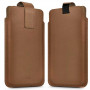 Tech-Protect SM65 bolsa universal para telemóvel, 6,0-6,9 polegadas, pele ecológica, castanha