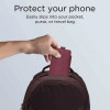 Tech-Protect SM65 bolsa universal para telemóvel, 6,0-6,9 polegadas, pele ecológica, bordô
