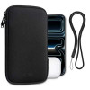 Tech-Protect SM70 bolsa universal para telemóvel, 6,0-7,2 polegadas, neopreno, com correia de pescoço, preta