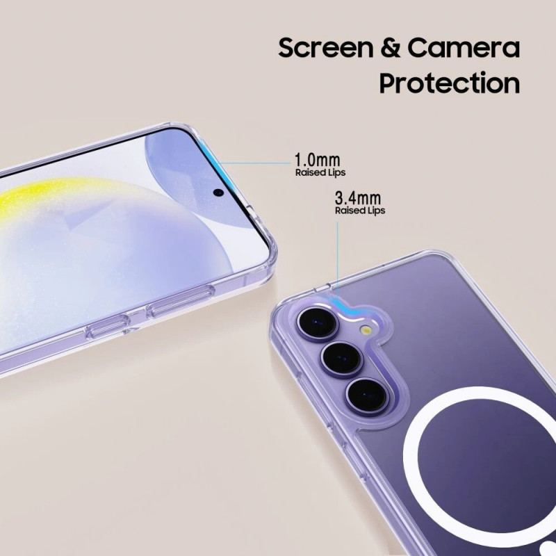 Tech-Protect Flexair Hybrid MagSafe capa para Samsung Galaxy S25 FE, transparente