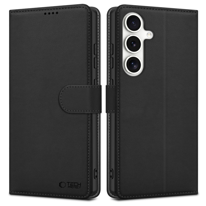 Tech-Protect Wallet capa tipo carteira para Samsung Galaxy S25 FE, preta