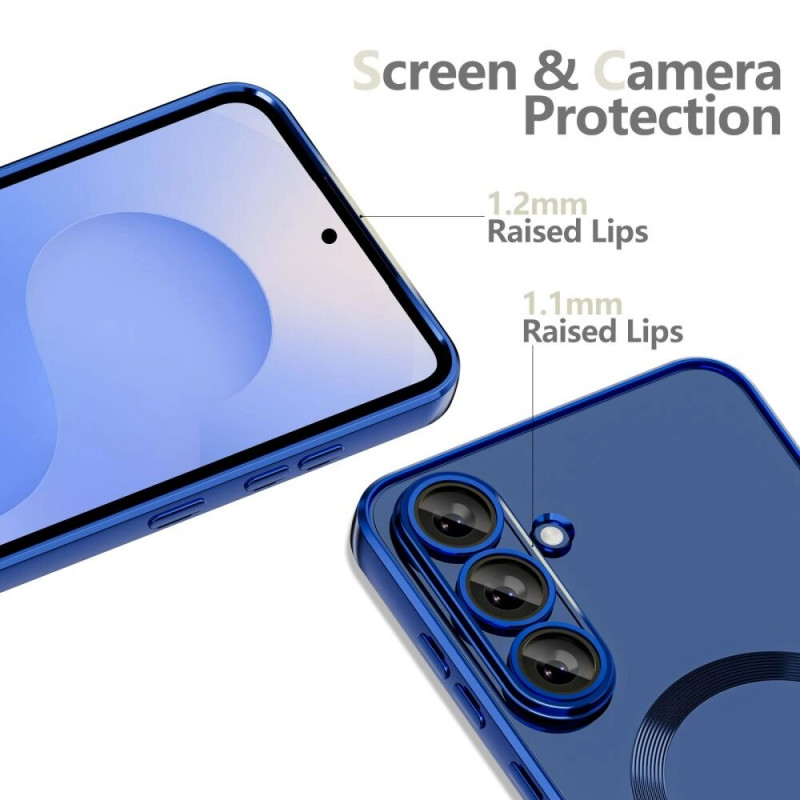 Tech-Protect Magflex MagSafe capa para Samsung Galaxy S25 FE, azul-marinho