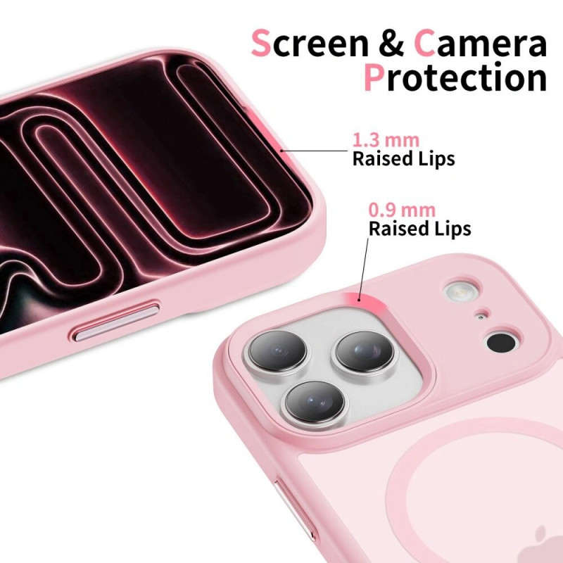 Tech-Protect MagMat MagSafe capa para Apple iPhone 17 Pro Max, mate rosa
