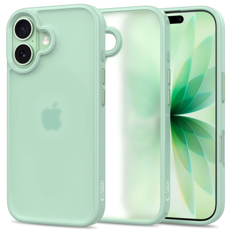 Tech-Protect MagMat capa para Apple iPhone 17, mate verde-salva