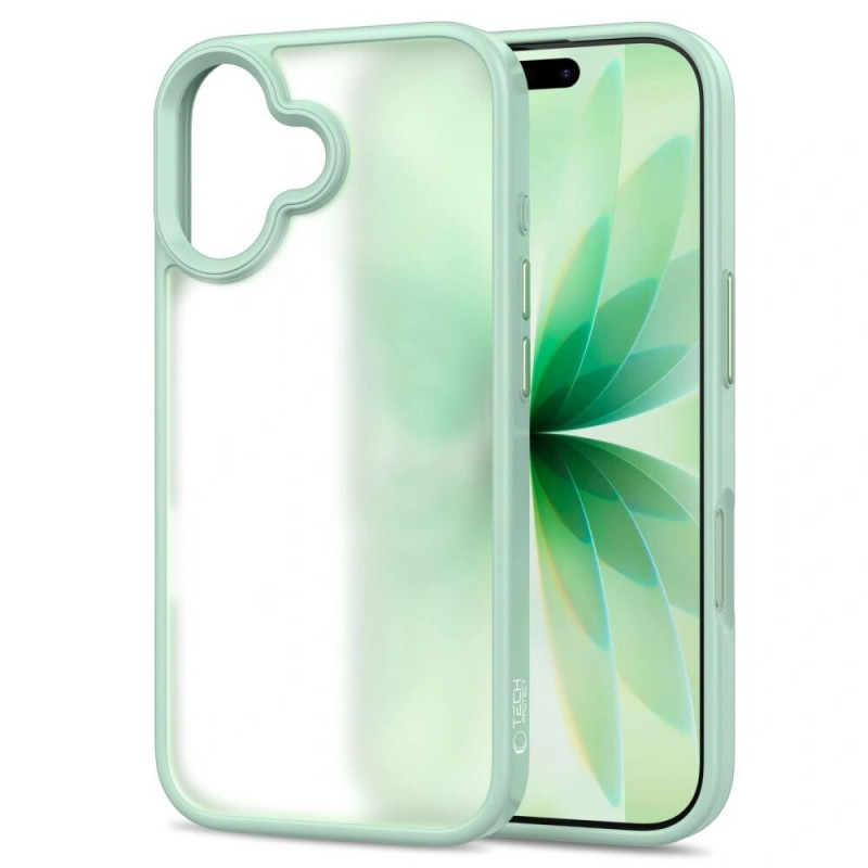 Tech-Protect MagMat capa para Apple iPhone 17, mate verde-salva