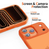 Tech-Protect MagMat capa para Apple iPhone 17 Pro, mate laranja cósmico