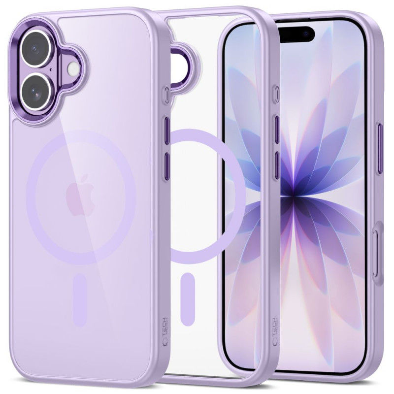 Tech-Protect MagMat MagSafe capa para Apple iPhone 17, lavanda/transparente