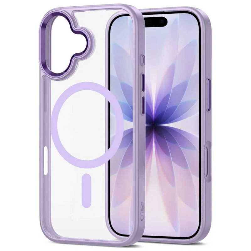 Tech-Protect MagMat MagSafe capa para Apple iPhone 17, lavanda/transparente