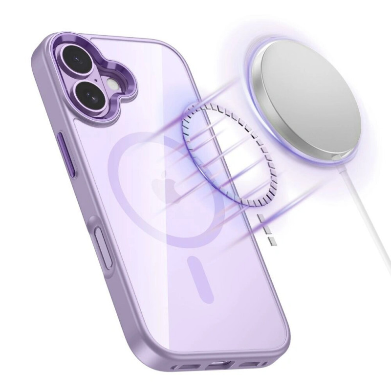 Tech-Protect MagMat MagSafe capa para Apple iPhone 17, lavanda/transparente