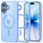 Tech-Protect MagMat MagSafe capa para Apple iPhone 17, azul névoa/transparente