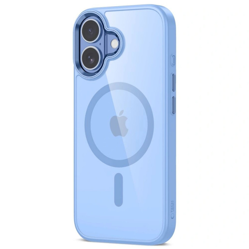 Tech-Protect MagMat MagSafe capa para Apple iPhone 17, azul névoa/transparente
