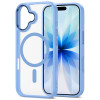 Tech-Protect MagMat MagSafe capa para Apple iPhone 17, azul névoa/transparente