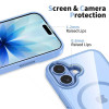 Tech-Protect MagMat MagSafe capa para Apple iPhone 17, azul névoa/transparente
