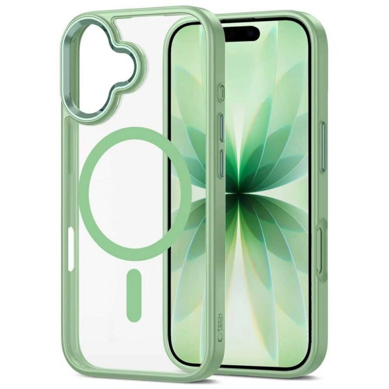 Tech-Protect MagMat MagSafe capa para Apple iPhone 17, salva/transparente