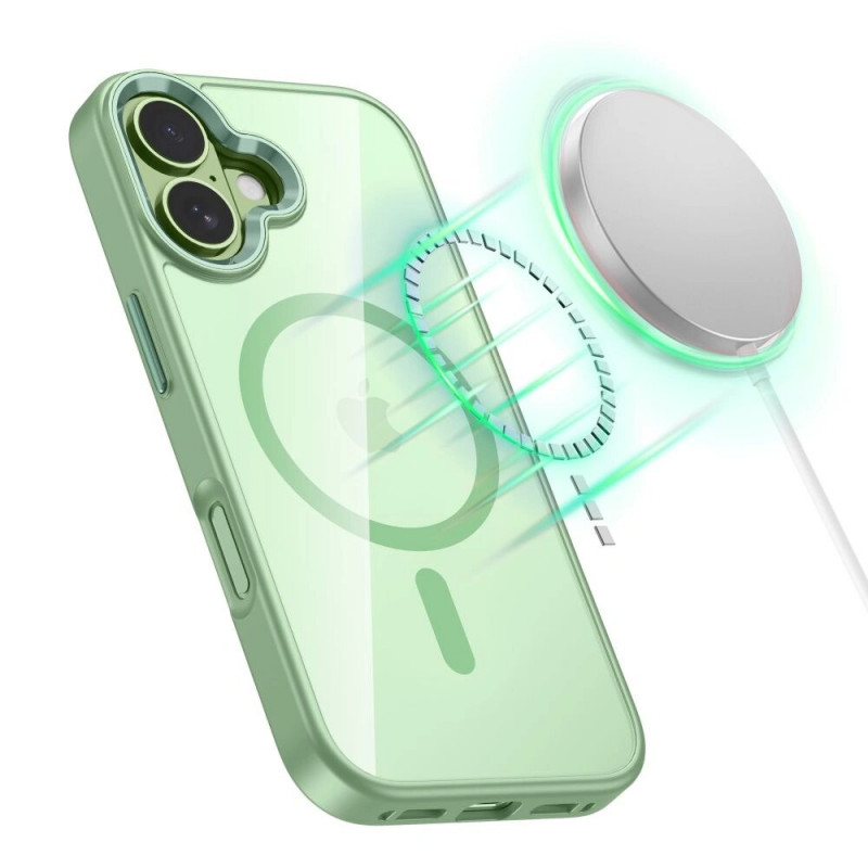 Tech-Protect MagMat MagSafe capa para Apple iPhone 17, salva/transparente