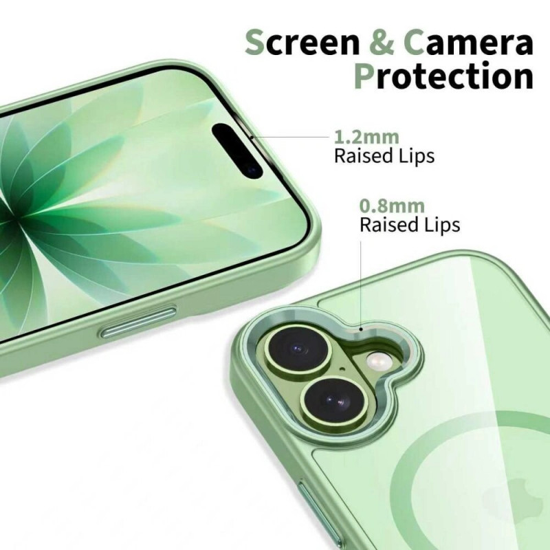 Tech-Protect MagMat MagSafe capa para Apple iPhone 17, salva/transparente