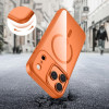 Tech-Protect MagMat MagSafe capa para Apple iPhone 17 Pro Max, laranja cósmico/transparente