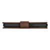 iCarer Oil Wax Wallet Case 2in1 capa de pele com tampa para iPhone 14 Plus, Anti-RFID, castanha (WMI14220723-BN)