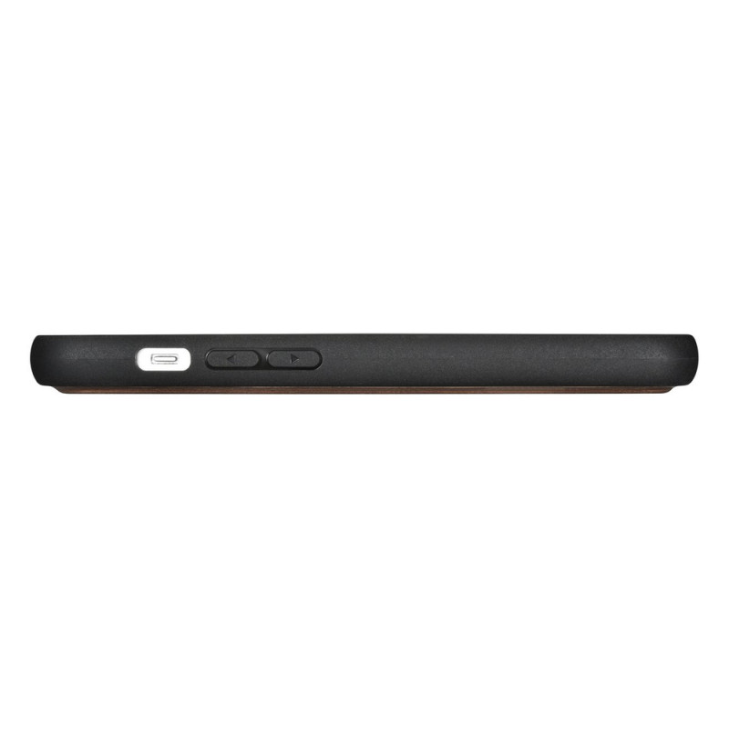 iCarer Oil Wax Wallet Case 2in1 capa de pele com tampa para iPhone 14 Plus, Anti-RFID, castanha (WMI14220723-BN)