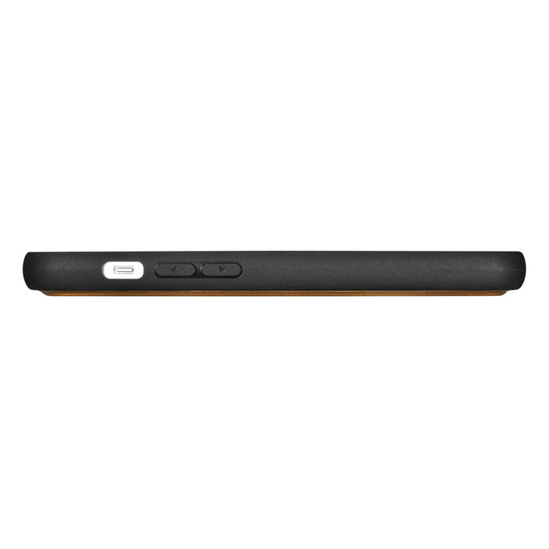 iCarer Oil Wax Wallet Case 2in1 capa de pele com tampa para iPhone 14 Plus, Anti-RFID, castanha (WMI14220723-TN)