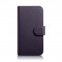 iCarer Wallet Case 2in1 capa de pele com tampa para iPhone 14 Plus, Anti-RFID, roxa escura (WMI14220727-DP)