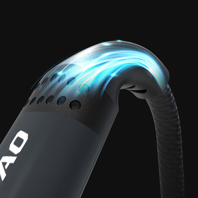 Cabo Dudao L3CC USB-C para USB-C de 60 W, 1,2 m, entrançado, preto