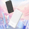 Power bank Dudao K10 de 10000 mAh, 2 x USB-A, 2,4 A, branco