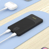 Power bank Dudao K10 de 10000 mAh, 2 x USB-A, 2,4 A, branco