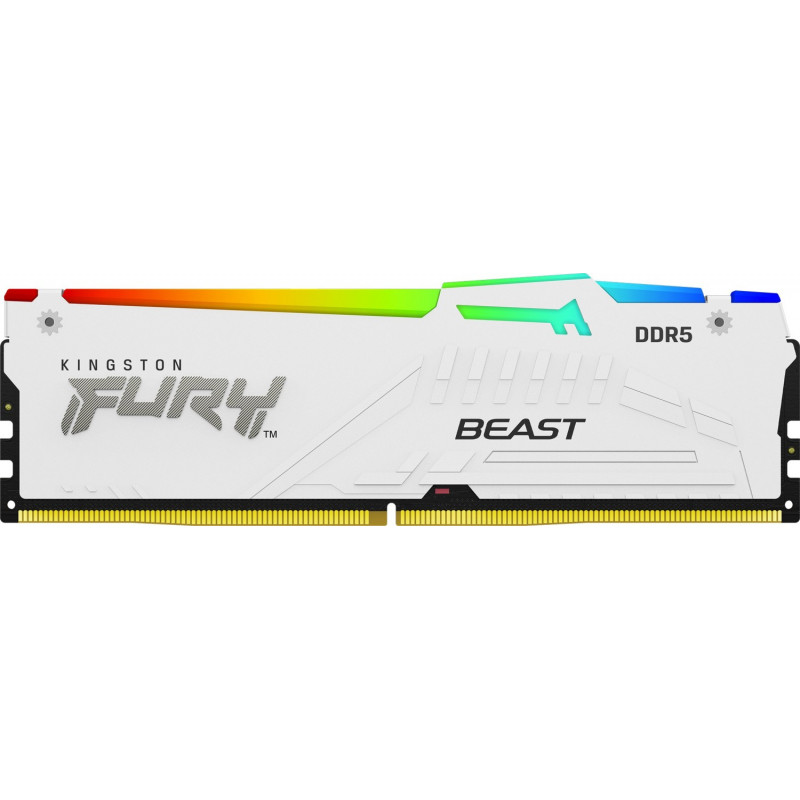 Kingston FURY Beast 16 GB DDR5-5600 CL40 módulo de memória DIMM, RGB, branco, KF556C40BWA-16