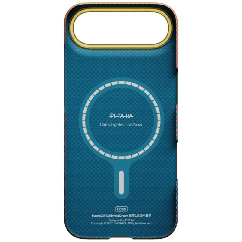 PITAKA Edge Case California Dream 05 capa para Apple iPhone Air, pôr do sol