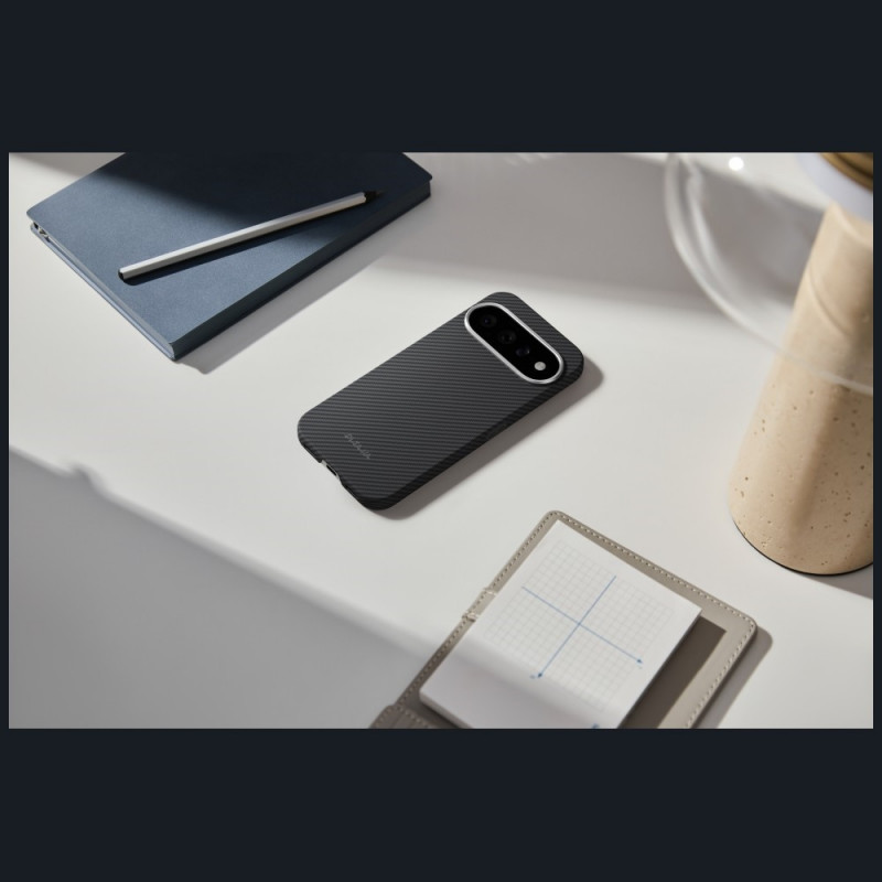 PITAKA Edge Case capa para Google Pixel 11, preta e cinzenta