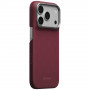 PITAKA Edge Case Argyle MagSafe capa para Apple iPhone 18 Pro / 17 Pro, bordô