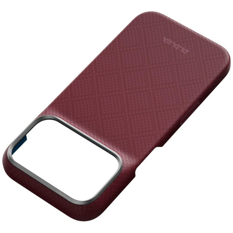 PITAKA Edge Case Argyle MagSafe capa para Apple iPhone 18 Pro / 17 Pro, bordô