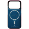 PITAKA Edge Case Argyle MagSafe capa para Apple iPhone 18 Pro / 17 Pro, bordô