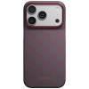 PITAKA Edge Case Argyle MagSafe capa para Apple iPhone 18 Pro / 17 Pro, azul e vermelha