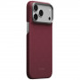 PITAKA Edge Case Argyle MagSafe capa para Apple iPhone 18 Pro Max / 17 Pro Max, bordô