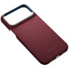 PITAKA Edge Case Argyle MagSafe capa para Apple iPhone 18 Pro Max / 17 Pro Max, bordô