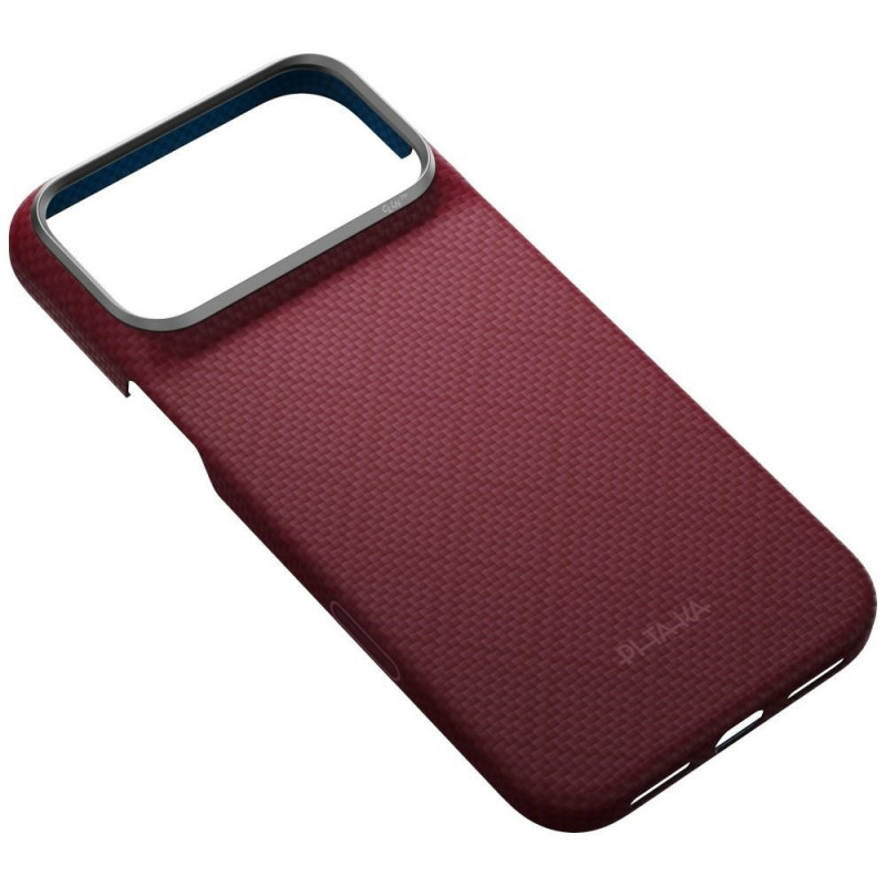 PITAKA Edge Case Argyle MagSafe capa para Apple iPhone 18 Pro Max / 17 Pro Max, bordô