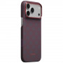 PITAKA Edge Case Argyle MagSafe capa para Apple iPhone 18 Pro Max / 17 Pro Max, azul e vermelha